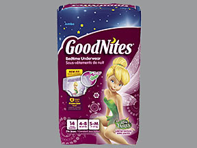 GOODNITES UNDERPANTS S-M GIRL