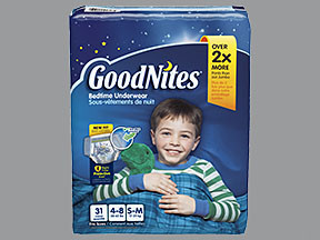 GOODNITES UNDERPANTS S-M BOYS