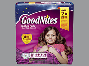 GOODNITES UNDERPANTS L-XL GIRL