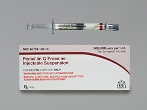 PENICILLIN G 600,000 UNIT/1 ML