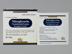 NITROGLYCERIN 0.4 MG/HR PATCH
