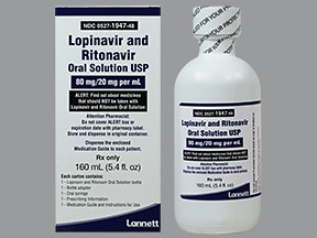 LOPINAVIR-RITONAVIR 80-20 MG/ML
