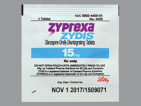 ZYPREXA ZYDIS 15 MG TABLET