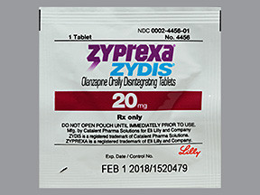 ZYPREXA ZYDIS 20 MG TABLET