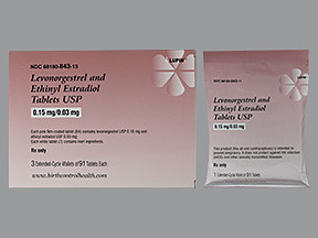 LEVONORGESTREL-ETH ESTRAD 0.15 MG-0.03 MG TABLET