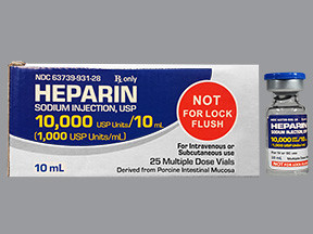 HEPARIN SODIUM 10,000 UNIT/10 ML (1,000 UNIT/ML) VIAL