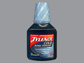 TYLENOL SORE THROAT 500 MG/15