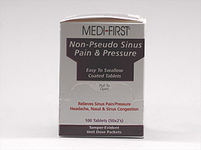 SINUS PAIN & PRESSURE TABLET