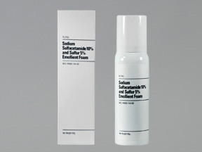SOD SULFACETAMIDE-SULFUR FOAM