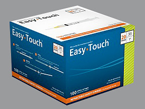 EASY TOUCH SYRINGE 3 ML 20GX1"