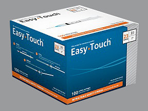 EASY TOUCH SYRINGE 3 ML 23GX1"