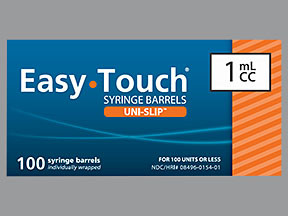 EASY TOUCH UNI-SLIP SYR 1 ML