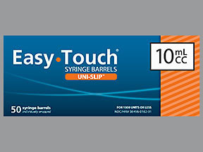 EASY TOUCH UNI-SLIP 10 ML SYR