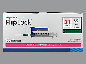 EASY TOUCH FLIPLOCK 3 ML 21GX1