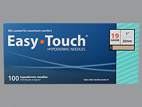 EASY TOUCH HYPODERMIC 19GX1"