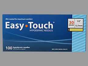 EASY TOUCH HYPODERMIC 30GX1/2"