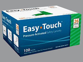 EASY TOUCH SAFETY 26G LANCETS