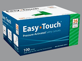 EASY TOUCH SAFETY 26G LANCETS