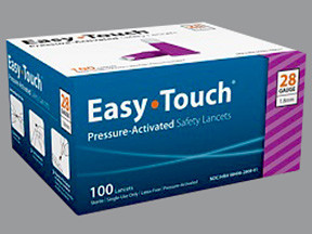 EASY TOUCH SAFETY 28G LANCETS