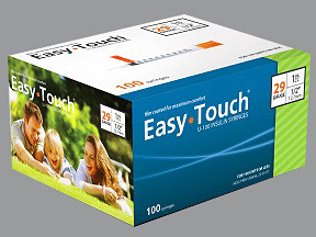 EASY TOUCH INSULIN SYR 1 ML