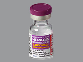 HEPARIN SODIUM 2,000 UNIT/2 ML (1,000 UNIT/ML) VIAL