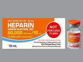 HEPARIN SODIUM 50,000 UNIT/10 ML (5,000 UNIT/ML) VIAL