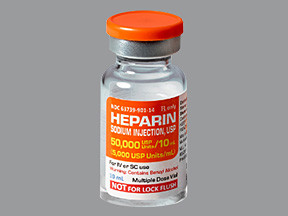 HEPARIN SODIUM 50,000 UNIT/10 ML (5,000 UNIT/ML) VIAL