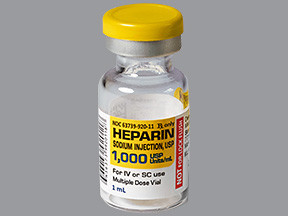 HEPARIN SODIUM 1,000 UNIT/ML VIAL