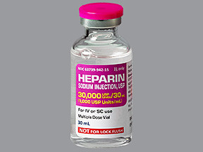 HEPARIN SODIUM 30,000 UNIT/30 ML (1,000 UNIT/ML) VIAL