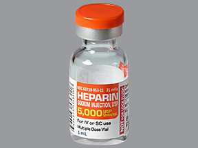 HEPARIN SODIUM 5,000 UNIT/ML VIAL
