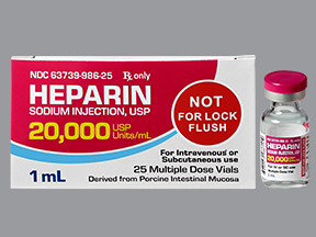 HEPARIN SODIUM 20,000 UNIT/ML VIAL