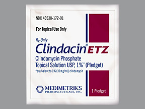 CLINDACIN ETZ 1% PLEDGET