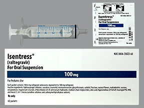 ISENTRESS 100 MG POWDER PACKET