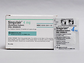 SINGULAIR 4 MG GRANULES