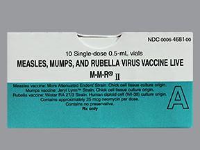 M-M-R II VACCINE WITH DILUENT