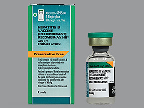 RECOMBIVAX HB 10 MCG/ML VIAL