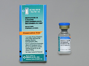 RECOMBIVAX HB 40 MCG/ML VIAL