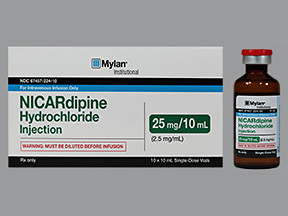 NICARDIPINE 25 MG/10 ML VIAL