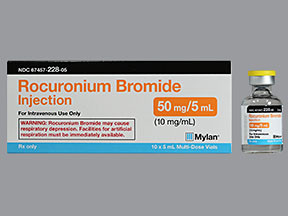 ROCURONIUM 50 MG/5 ML VIAL