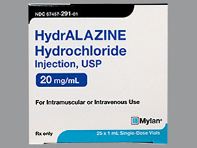 HYDRALAZINE 20 MG/ML VIAL