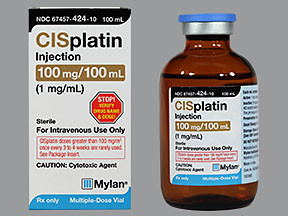 CISPLATIN 100 MG/100 ML VIAL