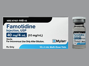 FAMOTIDINE 40 MG/4 ML VIAL