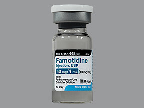 FAMOTIDINE 40 MG/4 ML VIAL