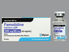 FAMOTIDINE 200 MG/20 ML VIAL