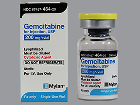 GEMCITABINE HCL 200 MG VIAL