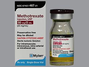 METHOTREXATE 50 MG/2 ML VIAL