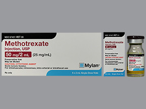 METHOTREXATE 50 MG/2 ML VIAL