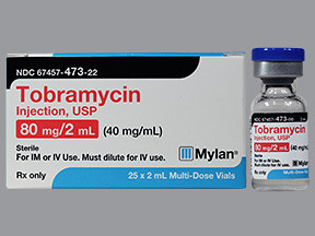 TOBRAMYCIN 80 MG/2 ML VIAL