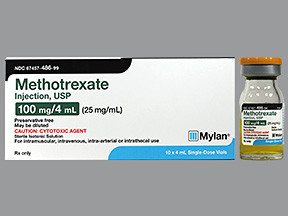 METHOTREXATE 100 MG/4 ML VIAL