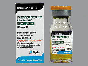 METHOTREXATE 100 MG/4 ML VIAL